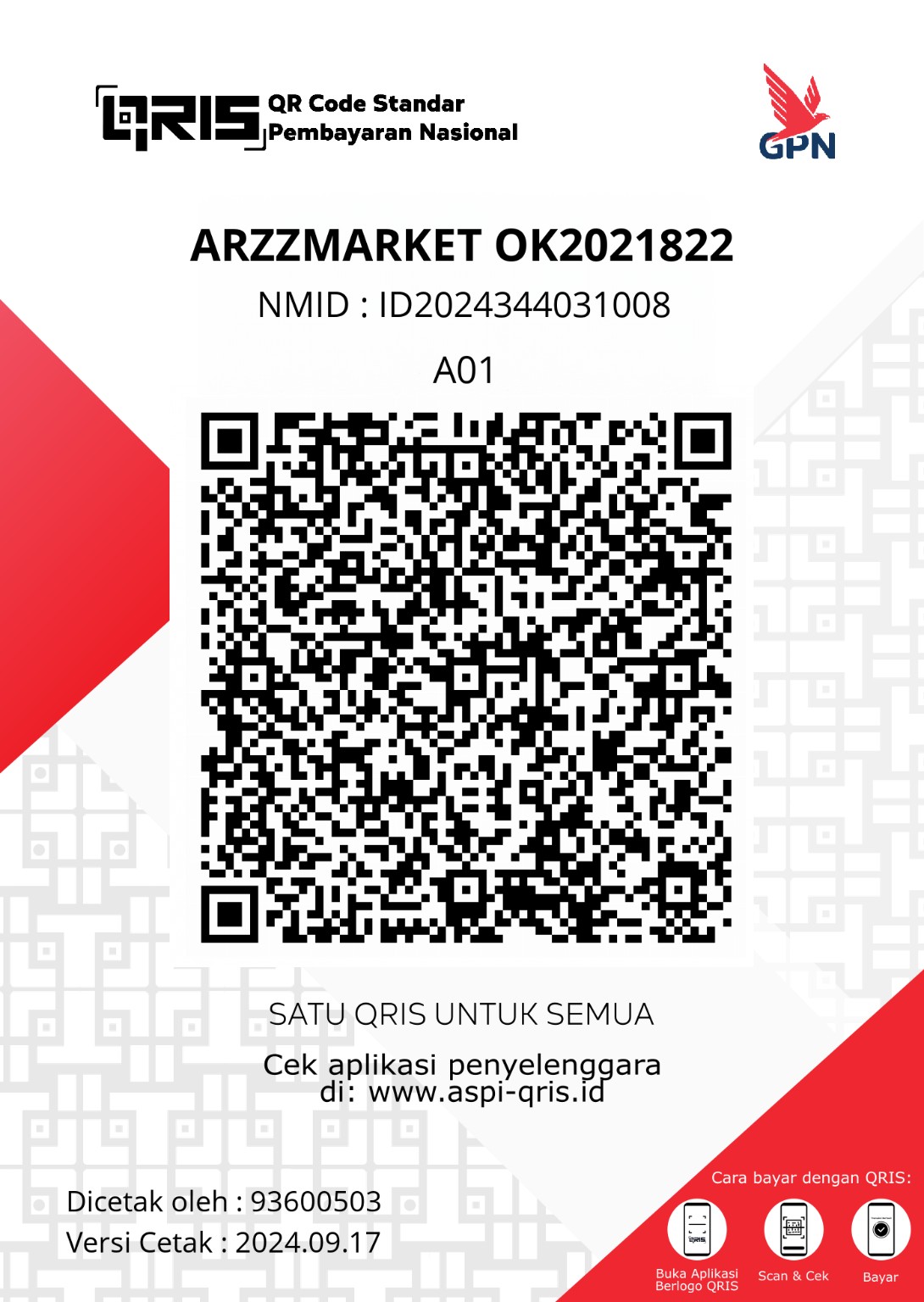 Metode pembayaran EARMANSSGOD